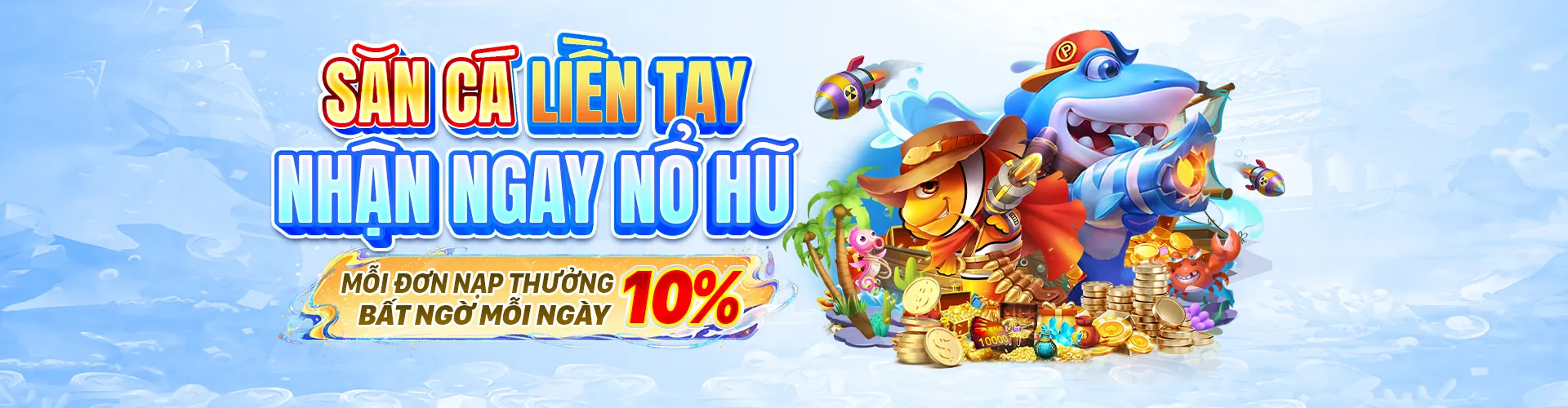 Sảnh Bắn Cá 18jili với đồ họa sống động và cá vàng